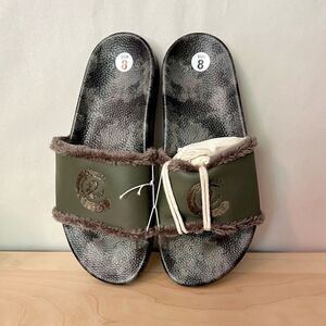 Johnny Was Calme leather slides